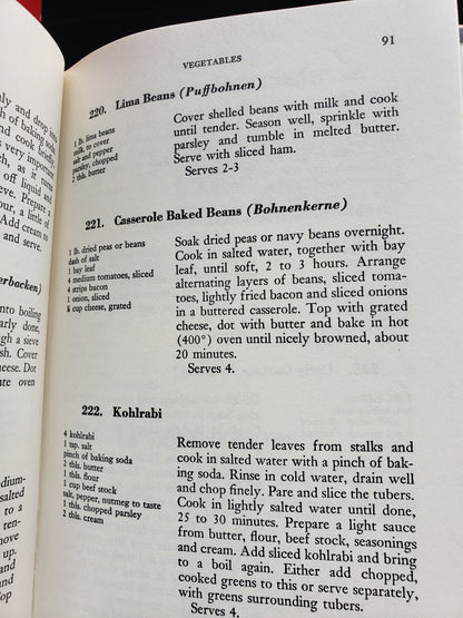 German Cookery Cook book