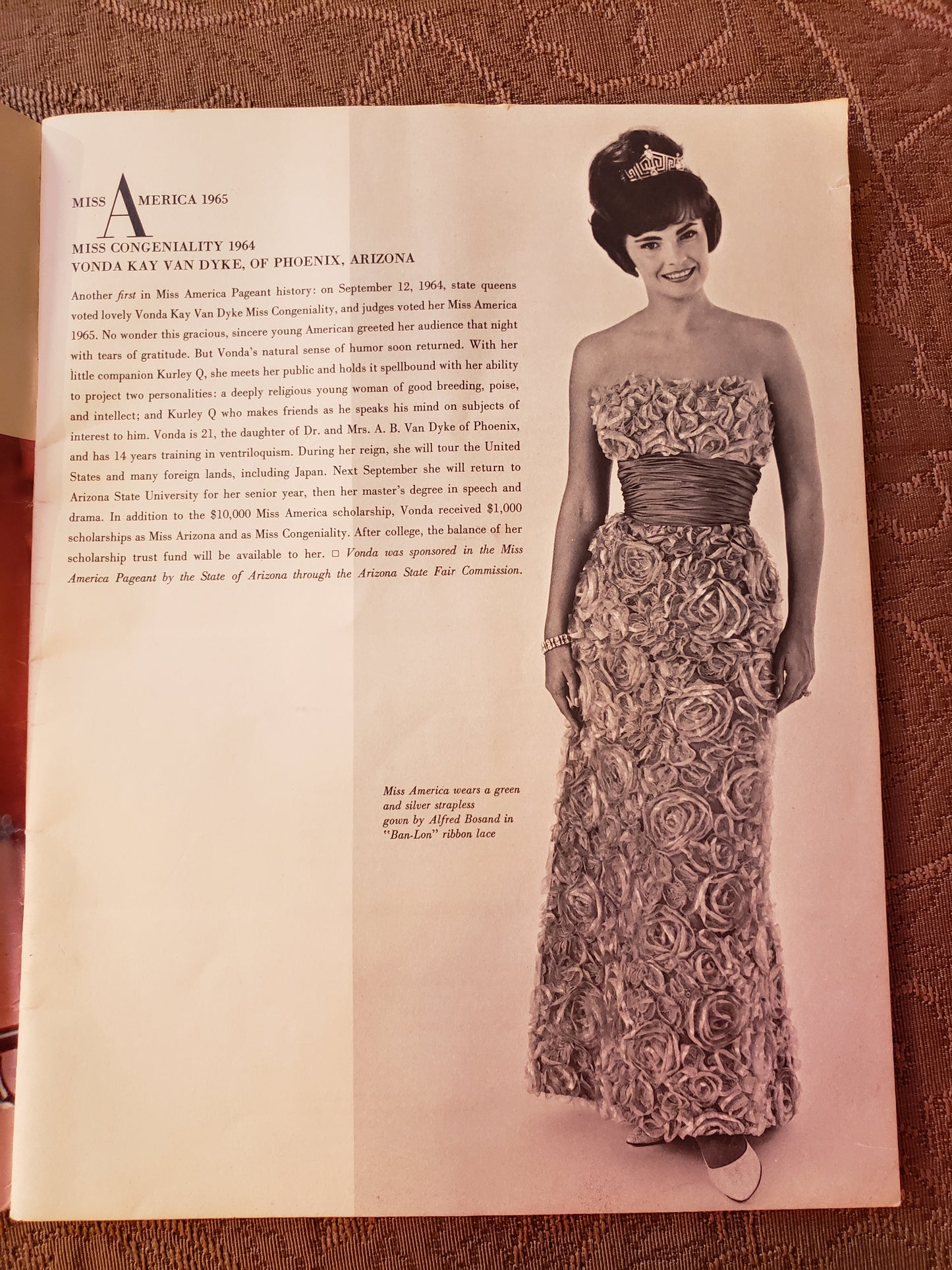 1965 Miss South Dakota Pageant book