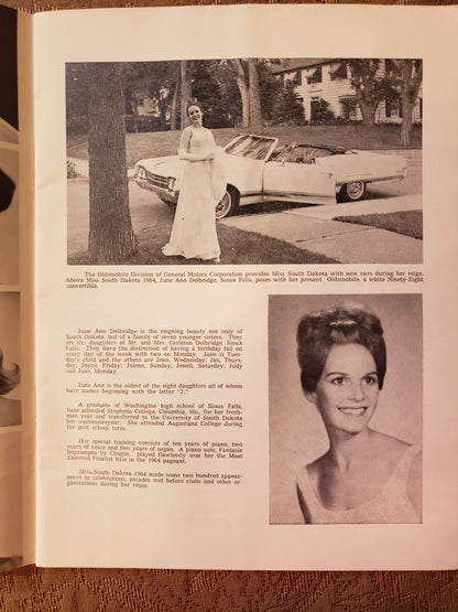 1965 Miss South Dakota Pageant book