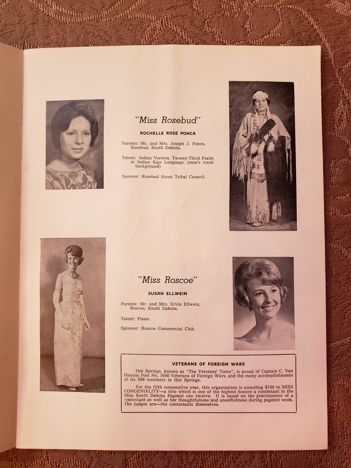 1965 Miss South Dakota Pageant book