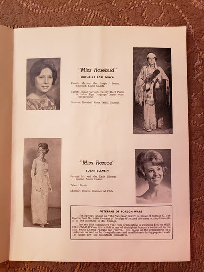 1965 Miss South Dakota Pageant book