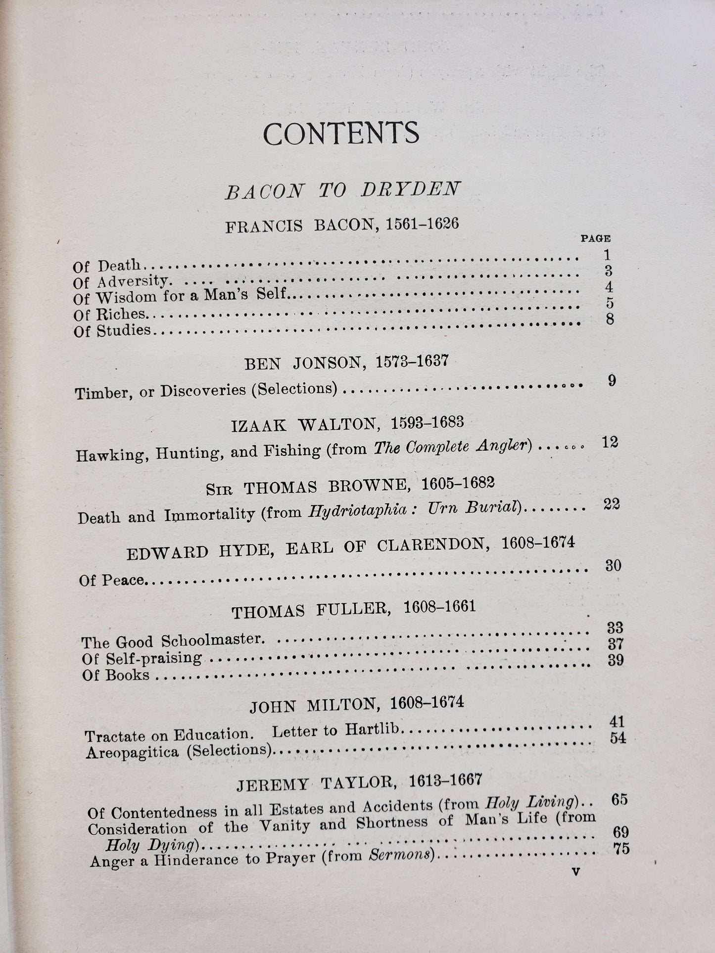 Standard English Prose (1903) Bacon to Stevenson