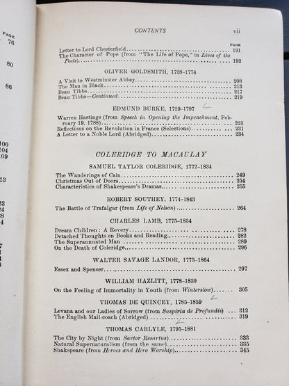 Standard English Prose (1903) Bacon to Stevenson