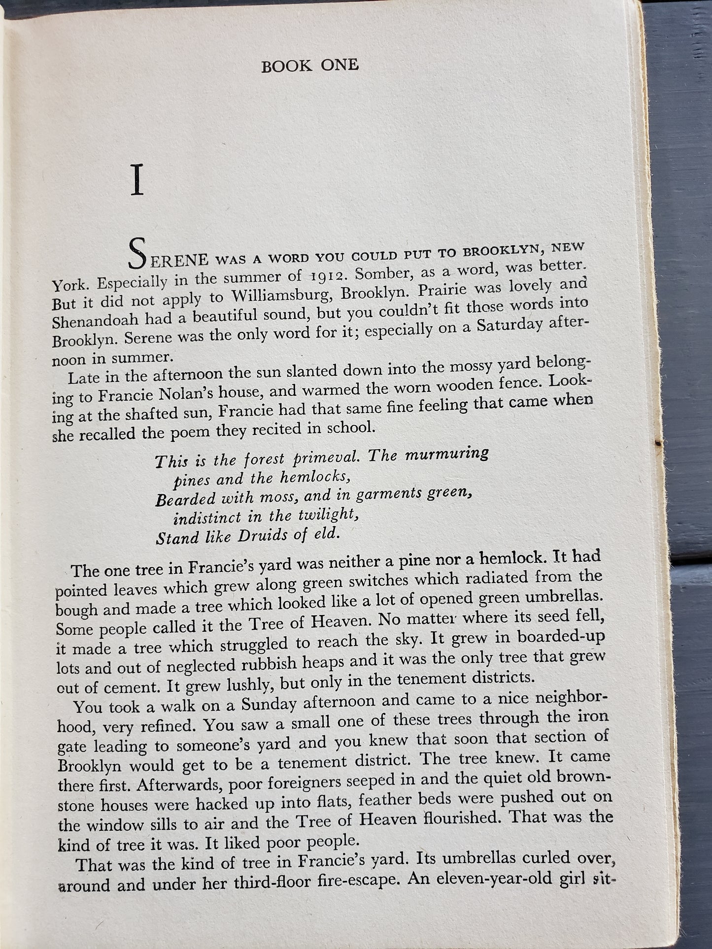 A Tree Grows in Brooklyn (1943) by Betty Smith special edition.