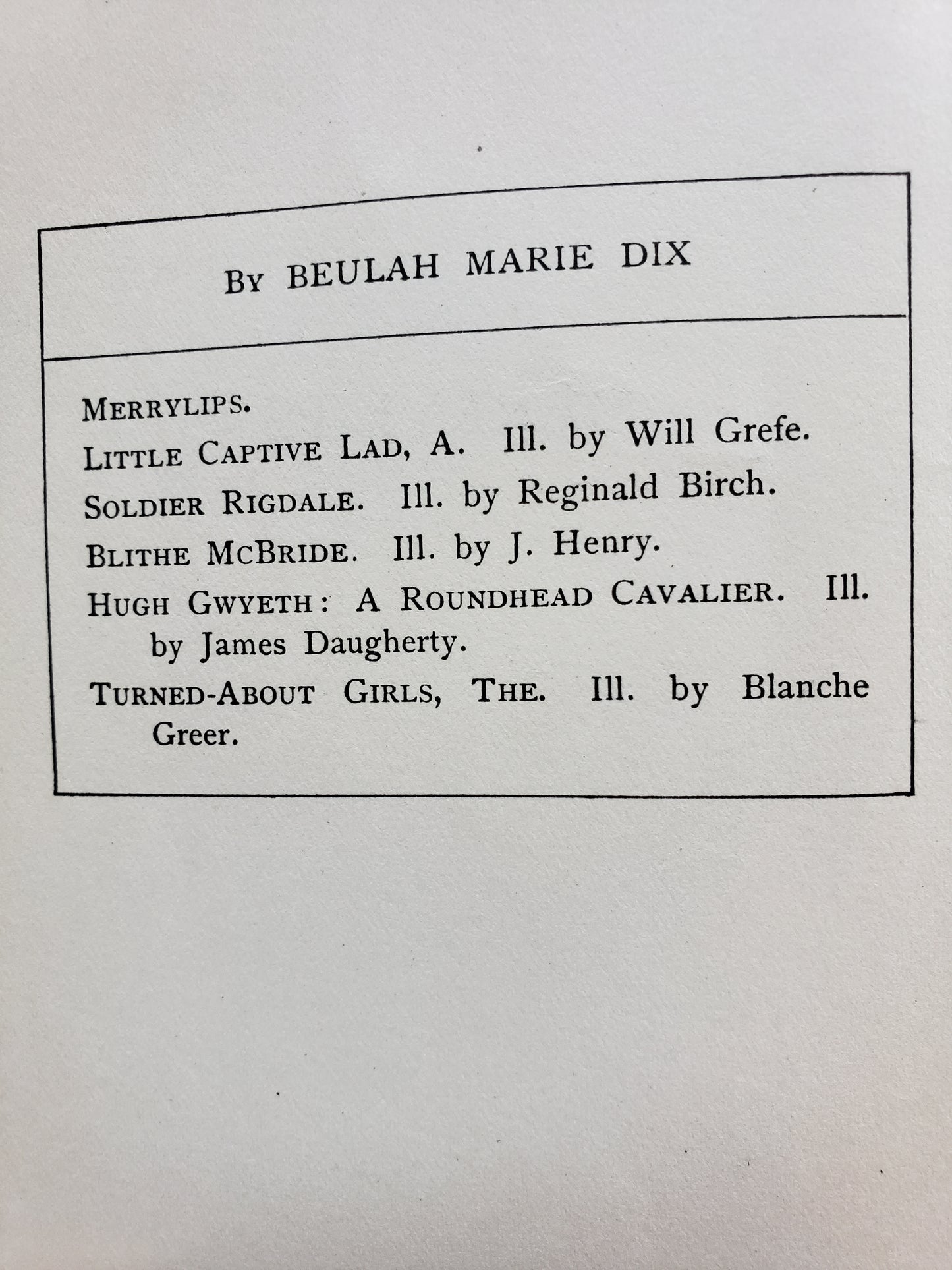 Merrylips (1926) by Beulah Marie Dix