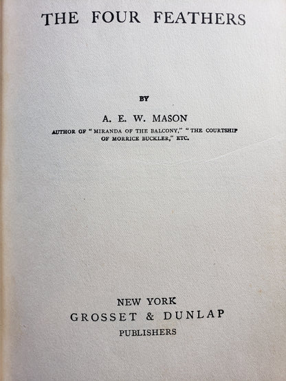 The Four Feathers (1910) by A.E.W. Mason