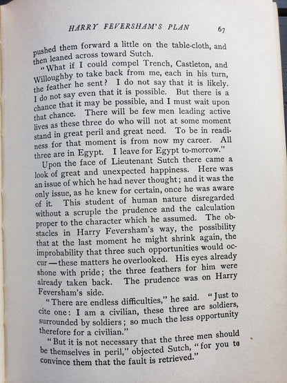 The Four Feathers (1910) by A.E.W. Mason