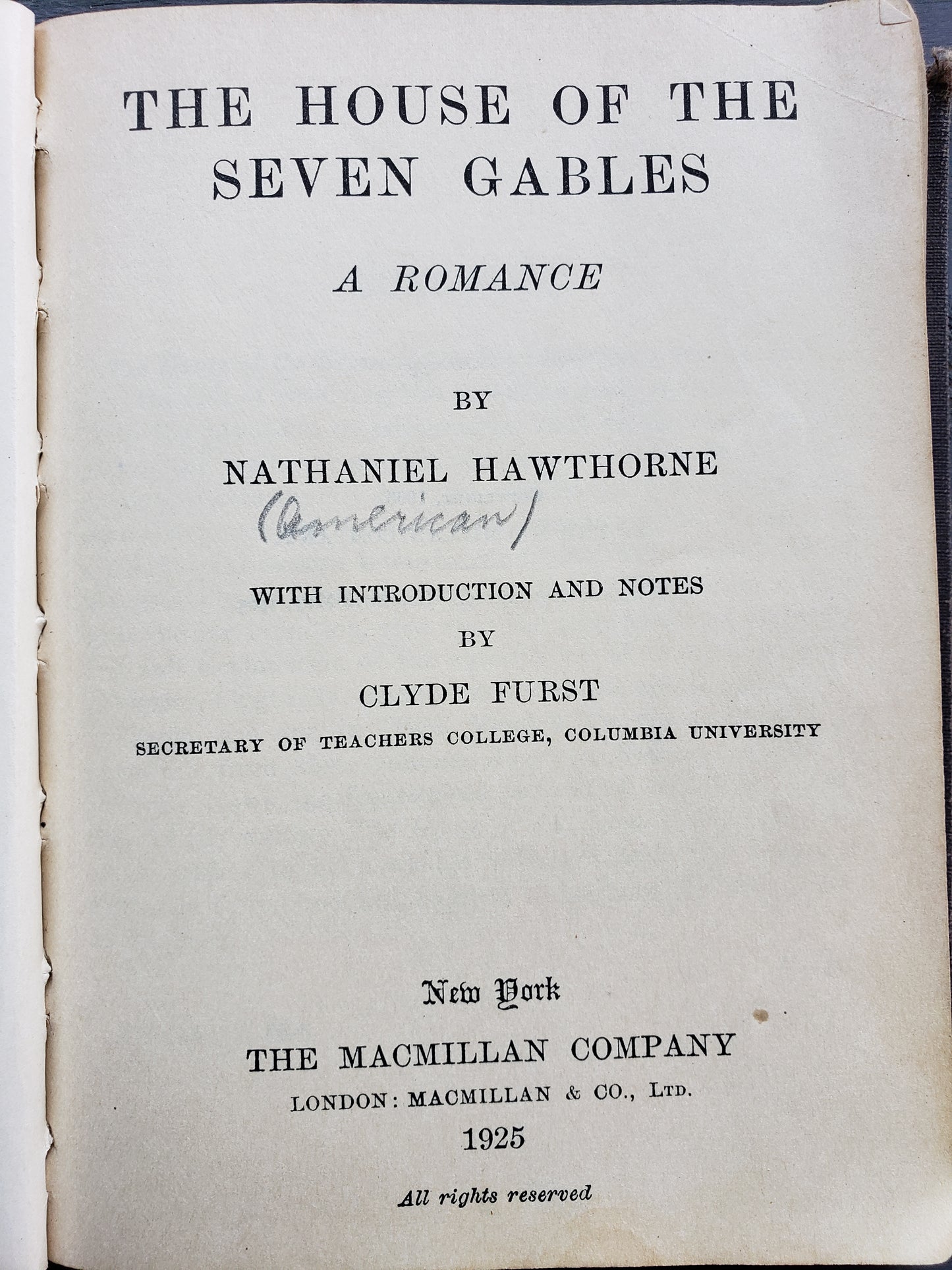 The House of Seven Gables (1925)
