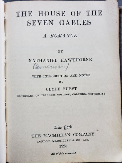 The House of Seven Gables (1925)