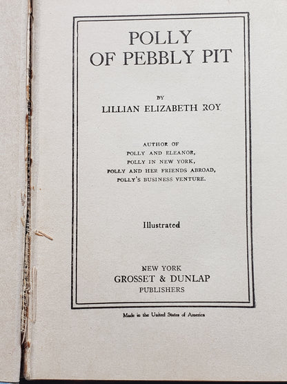 Polly of Pebbly Pit (1922) by Lillian Elizabeth Roy