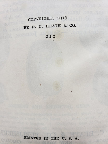 Early European History (1917)