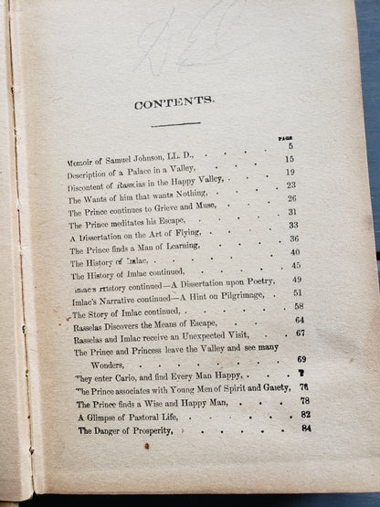 Rasselas, Prince of Abissinia by Samuel Johnson