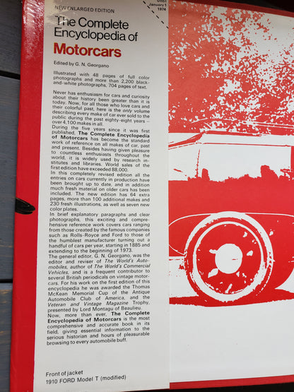 The Complete Encyclopedia of Motorcars 1885 to Present