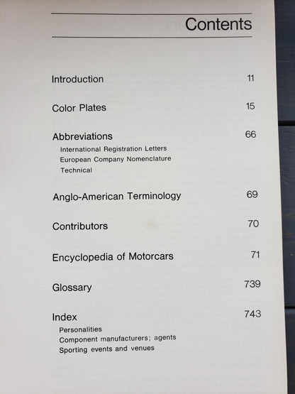 The Complete Encyclopedia of Motorcars 1885 to Present