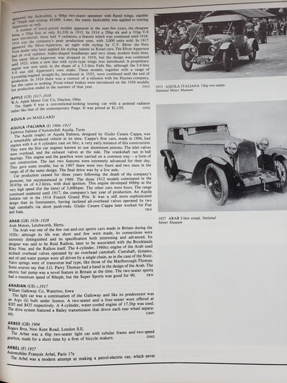 The Complete Encyclopedia of Motorcars 1885 to Present