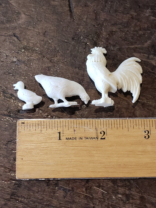 cracker jack rooster, chicken and duck