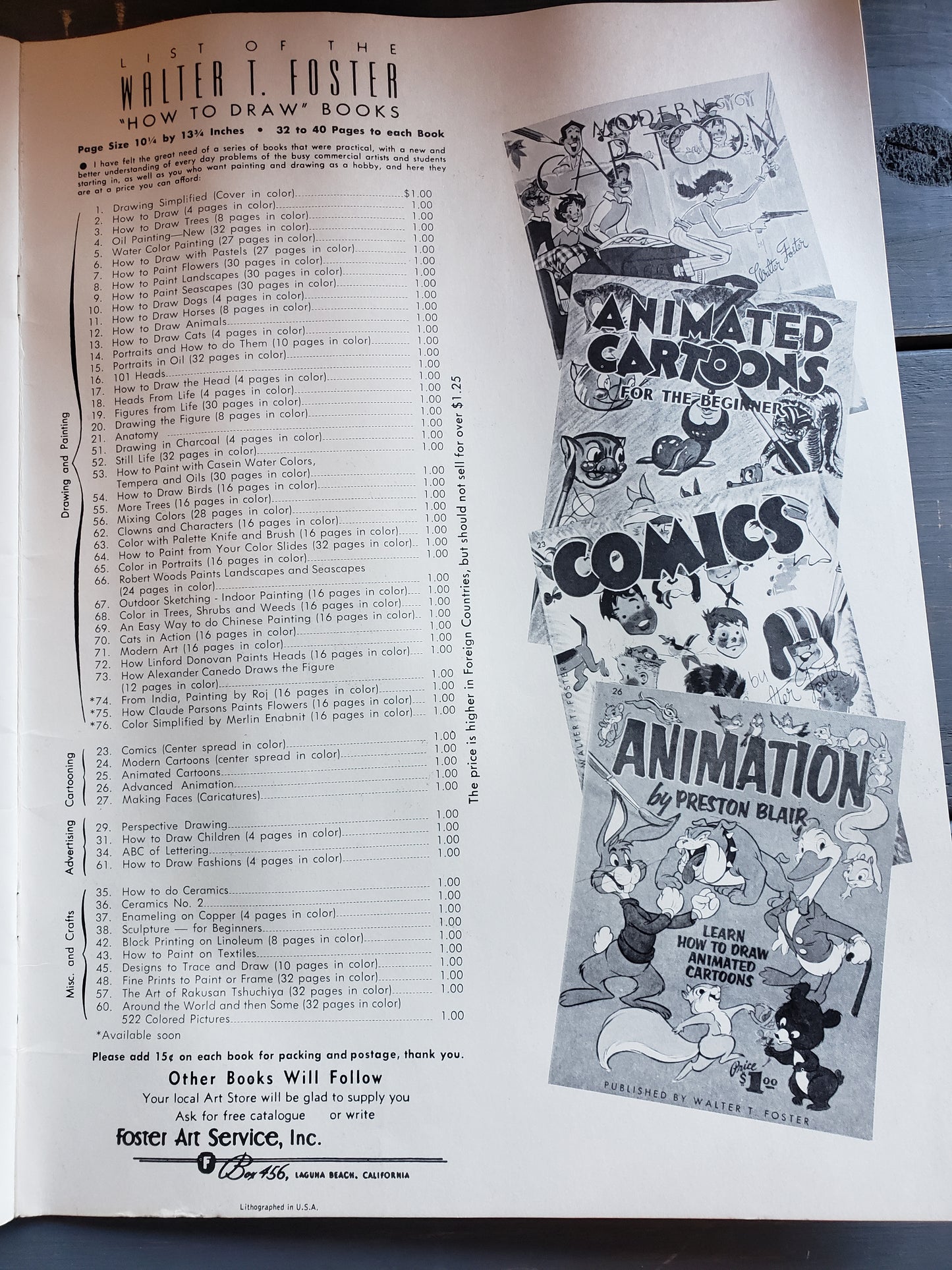 Cartooning Jobs for Beginning Cartoonists by Walter Foster