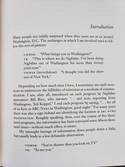 Ted Koppel Private Thoughts made Public OFF CAMERA