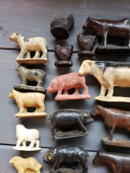 Auburn 22 pc rubber farm animal set