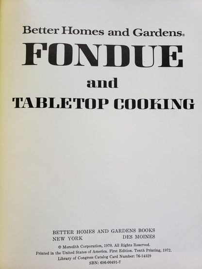 Fondue (1970) by Better Home and Gardens