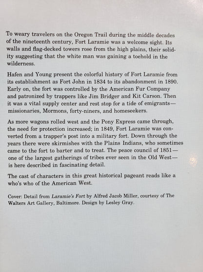 Fort Laramie and the Pageant of the West 1834-1890