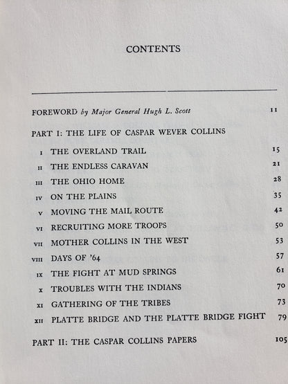 Caspar Collins The Life and Exploits of an Indian Fighter of the Sixties by Agnes Wright Spring
