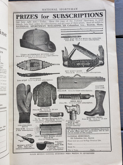 National Sportsman magazine April, 1916