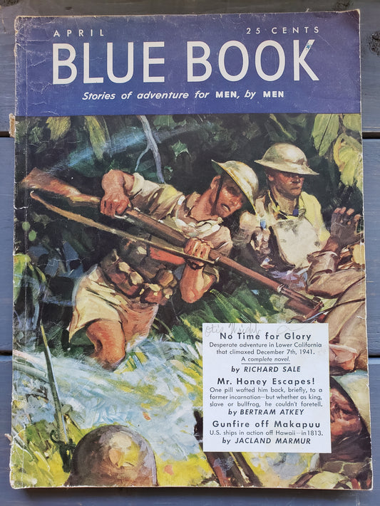 (April thru August 1942) Blue Book Stories of adventure for MEN by MEN