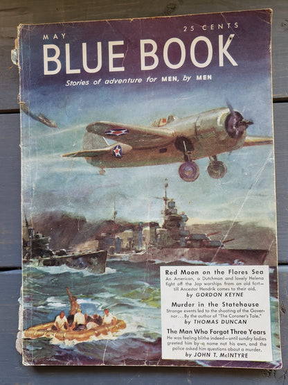 (April thru August 1942) Blue Book Stories of adventure for MEN by MEN