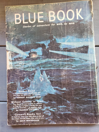 (April thru August 1942) Blue Book Stories of adventure for MEN by MEN