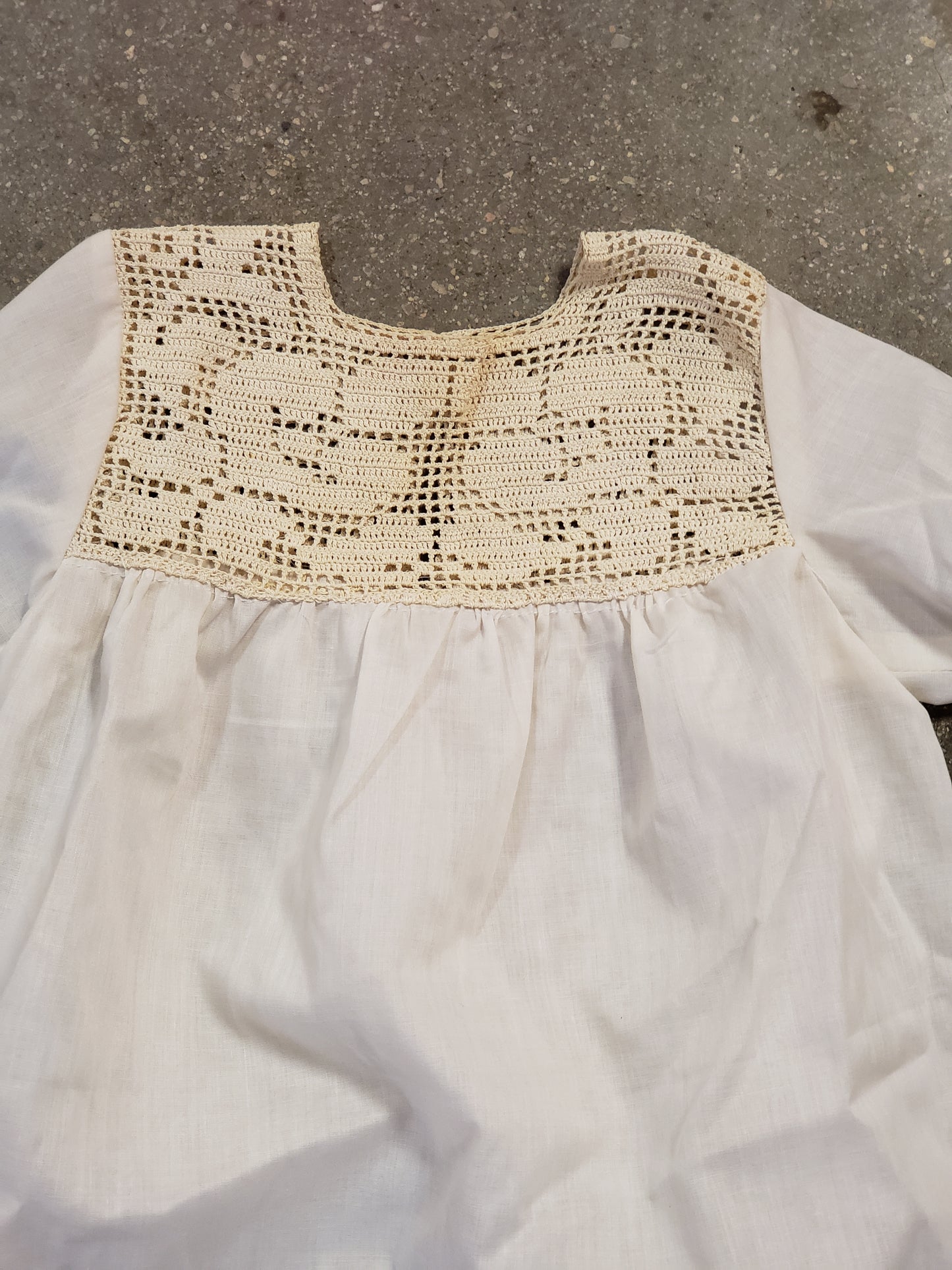 White Vintage Baby Dress Christening Gown