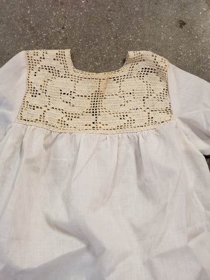 White Vintage Baby Dress Christening Gown