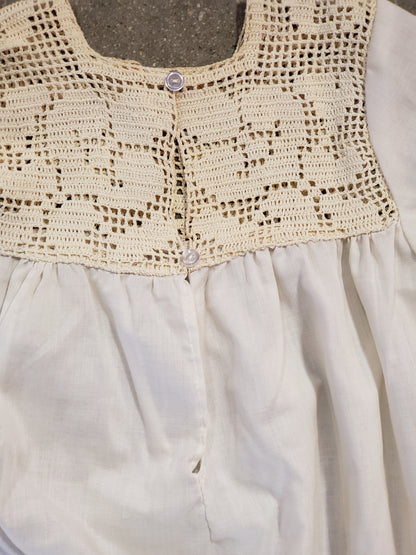 White Vintage Baby Dress Christening Gown