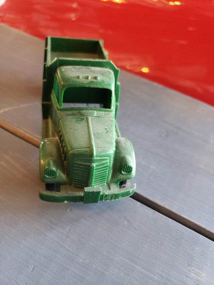 1950s green plastic toy truck