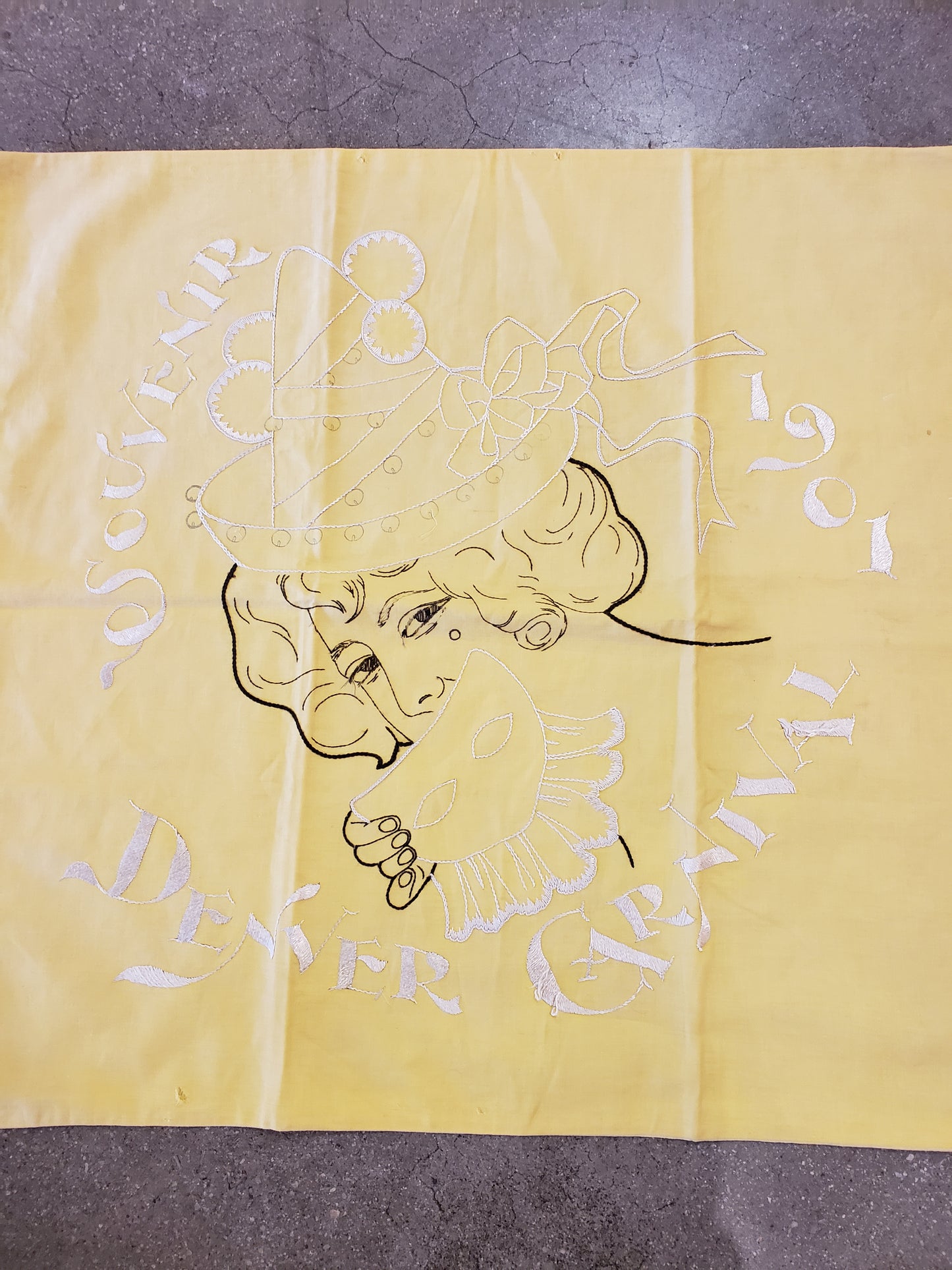 Denver Carnival Souvenir 1901 pillow cover