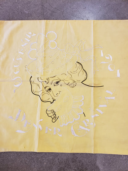 Denver Carnival Souvenir 1901 pillow cover