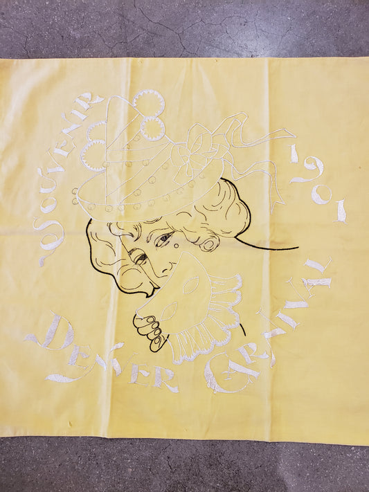 Denver Carnival Souvenir 1901 pillow cover