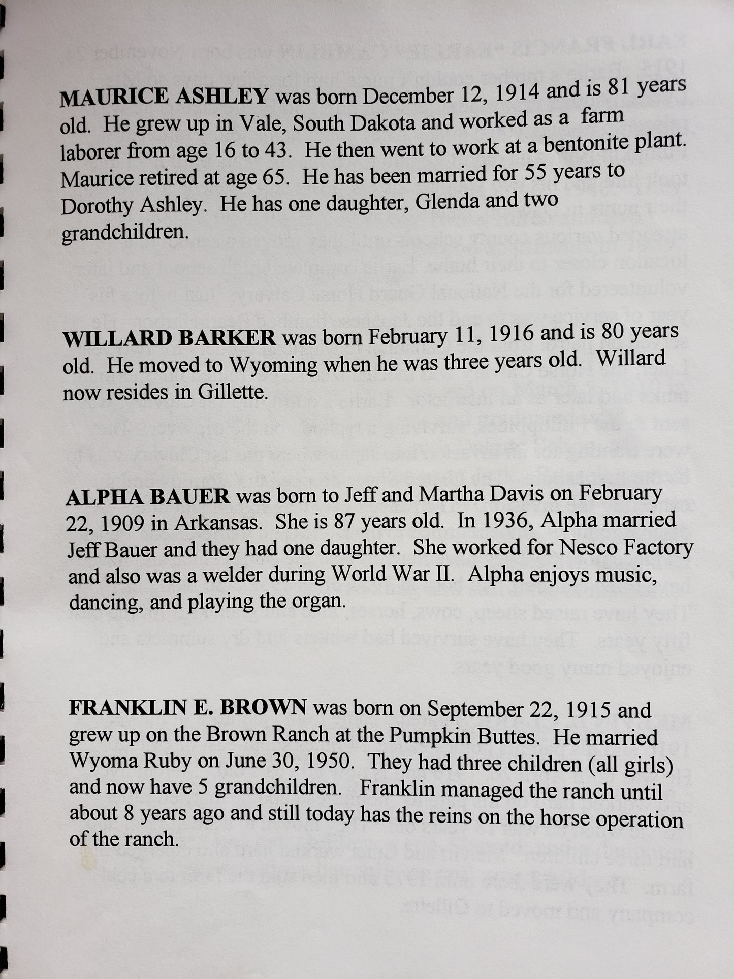 Early Cowboy days in Campbell County, 1916