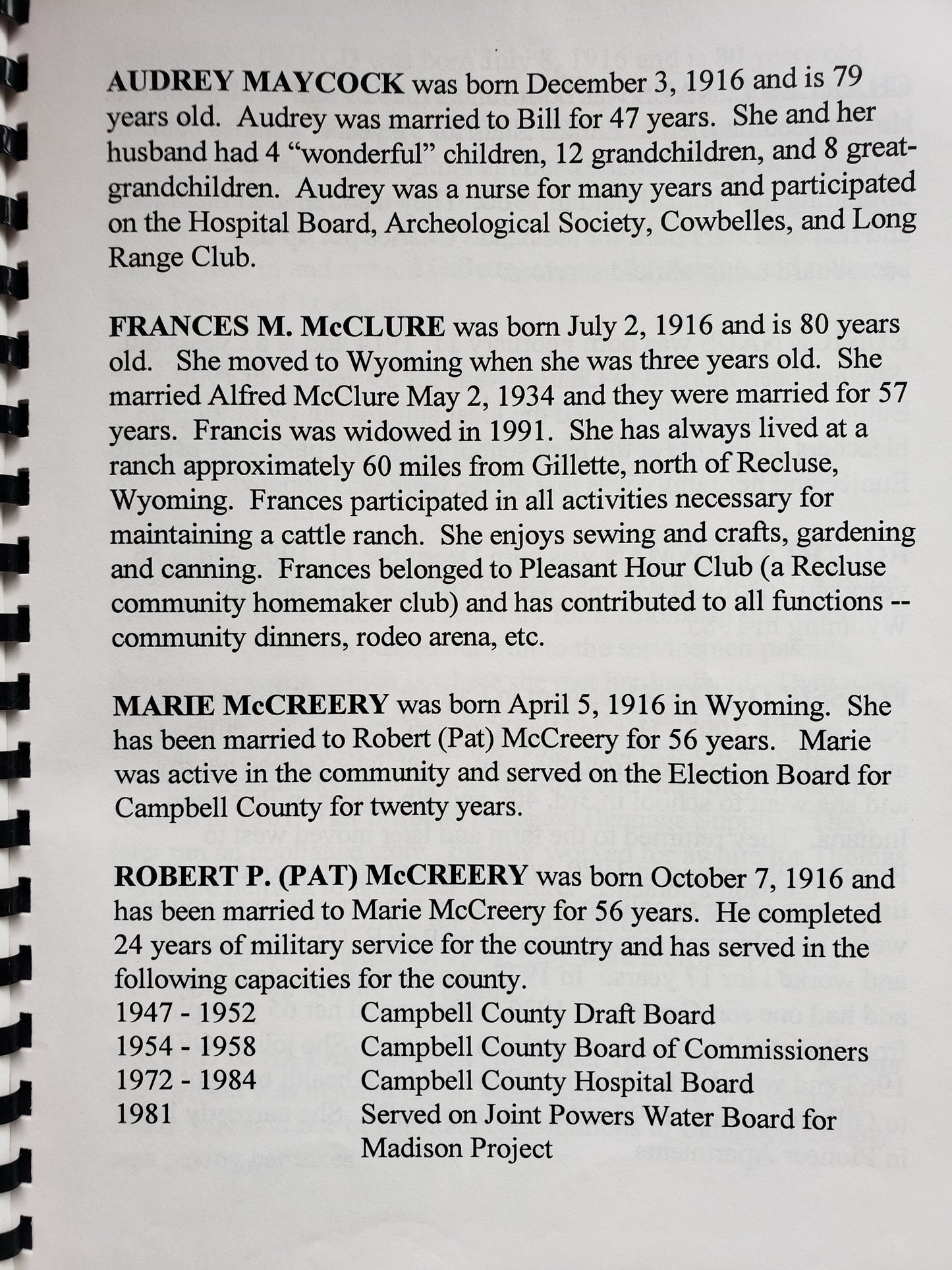 Early Cowboy days in Campbell County, 1916