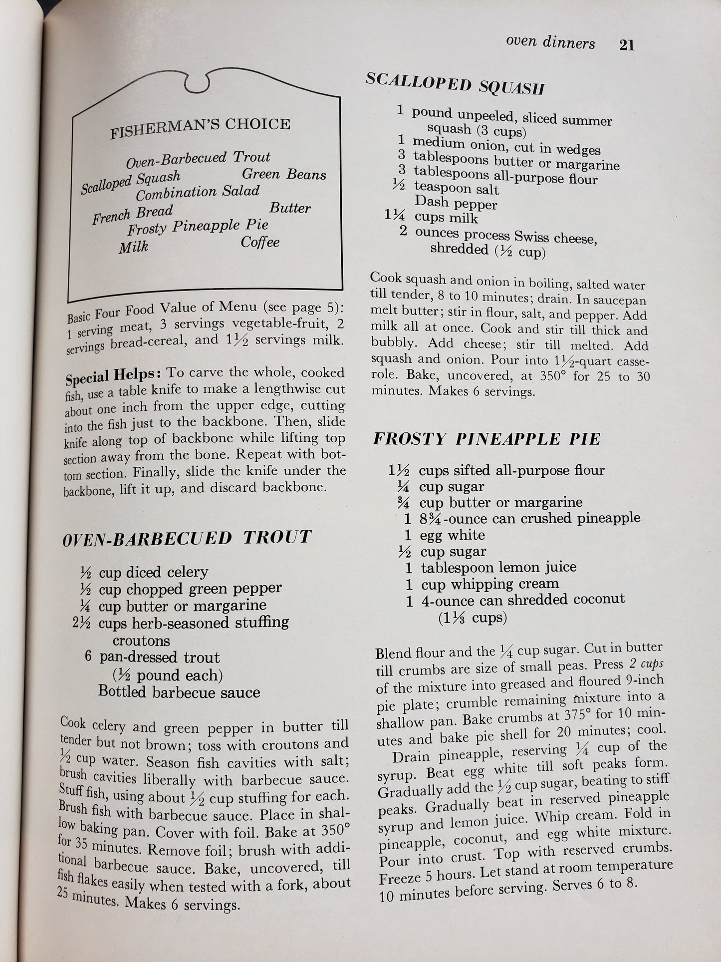 MENU Cook Book by Better Homes and Gardens (1972)