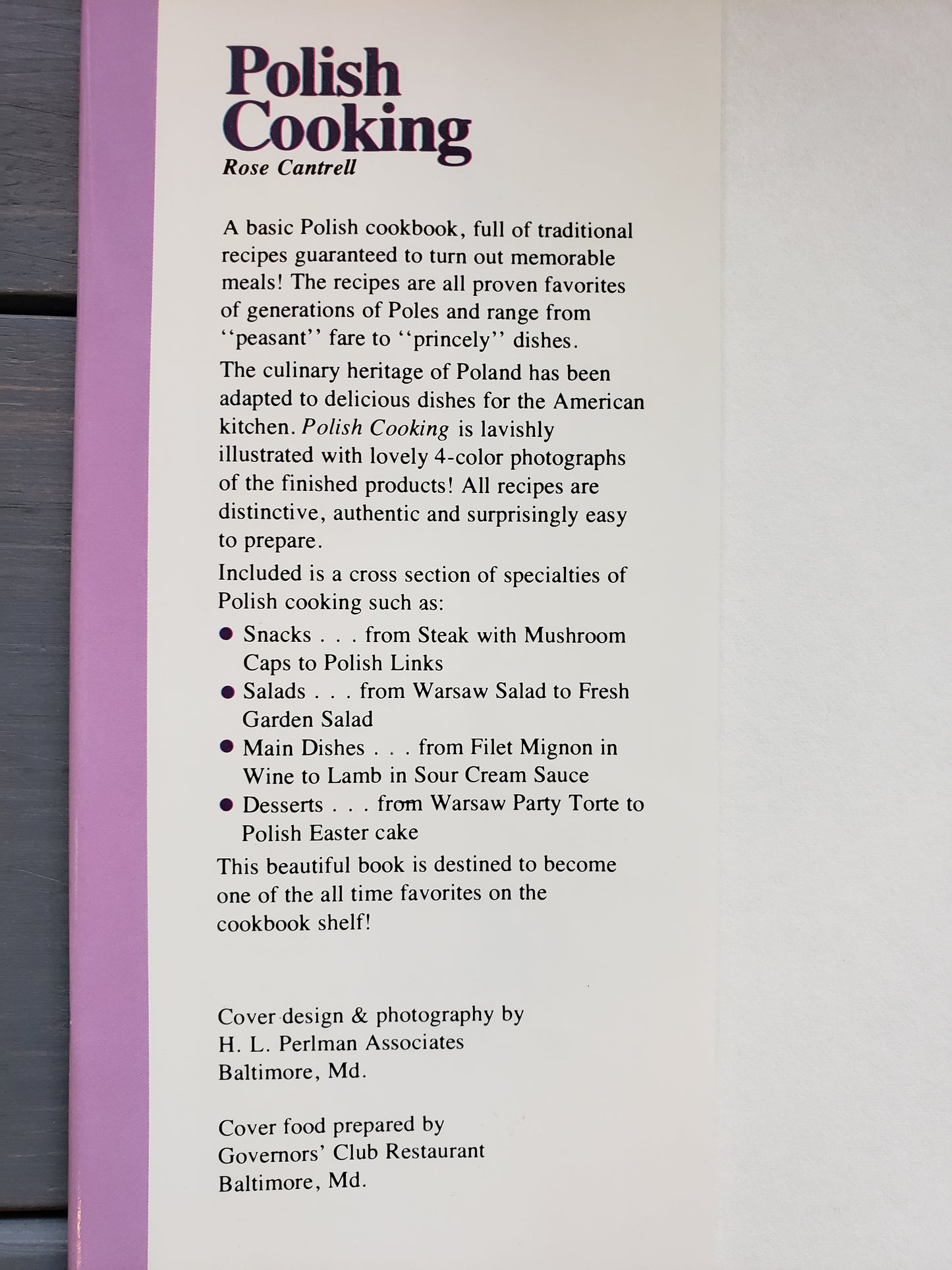 Polish Cooking (1978) by Rose Cantrell