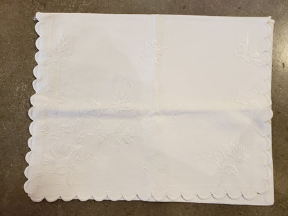 Embroidered Irish Linen lingerie bag VINTAGE