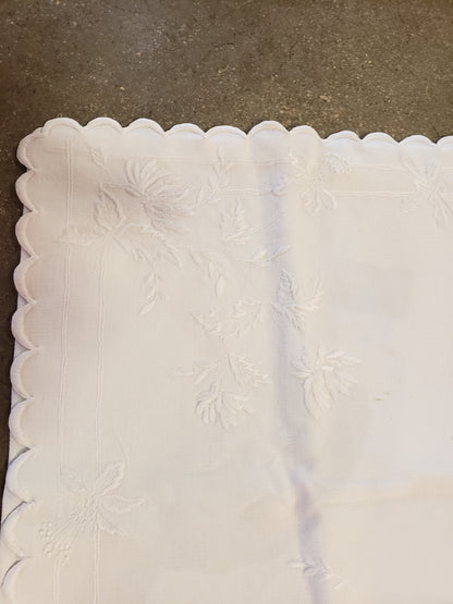 Embroidered Irish Linen lingerie bag VINTAGE