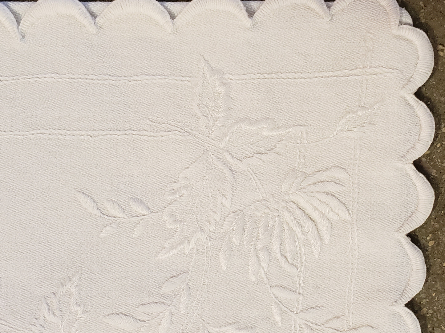 Embroidered Irish Linen lingerie bag VINTAGE