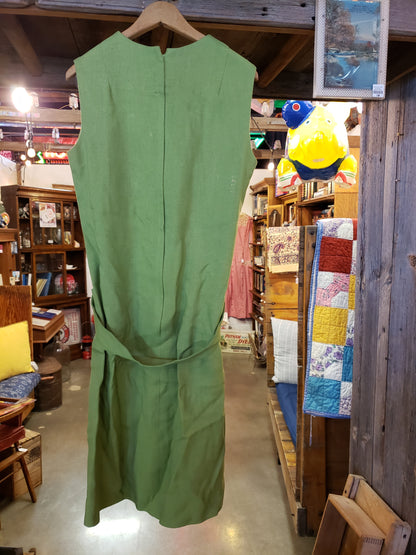 SIZE 8 Vintage Green Jumper Dress