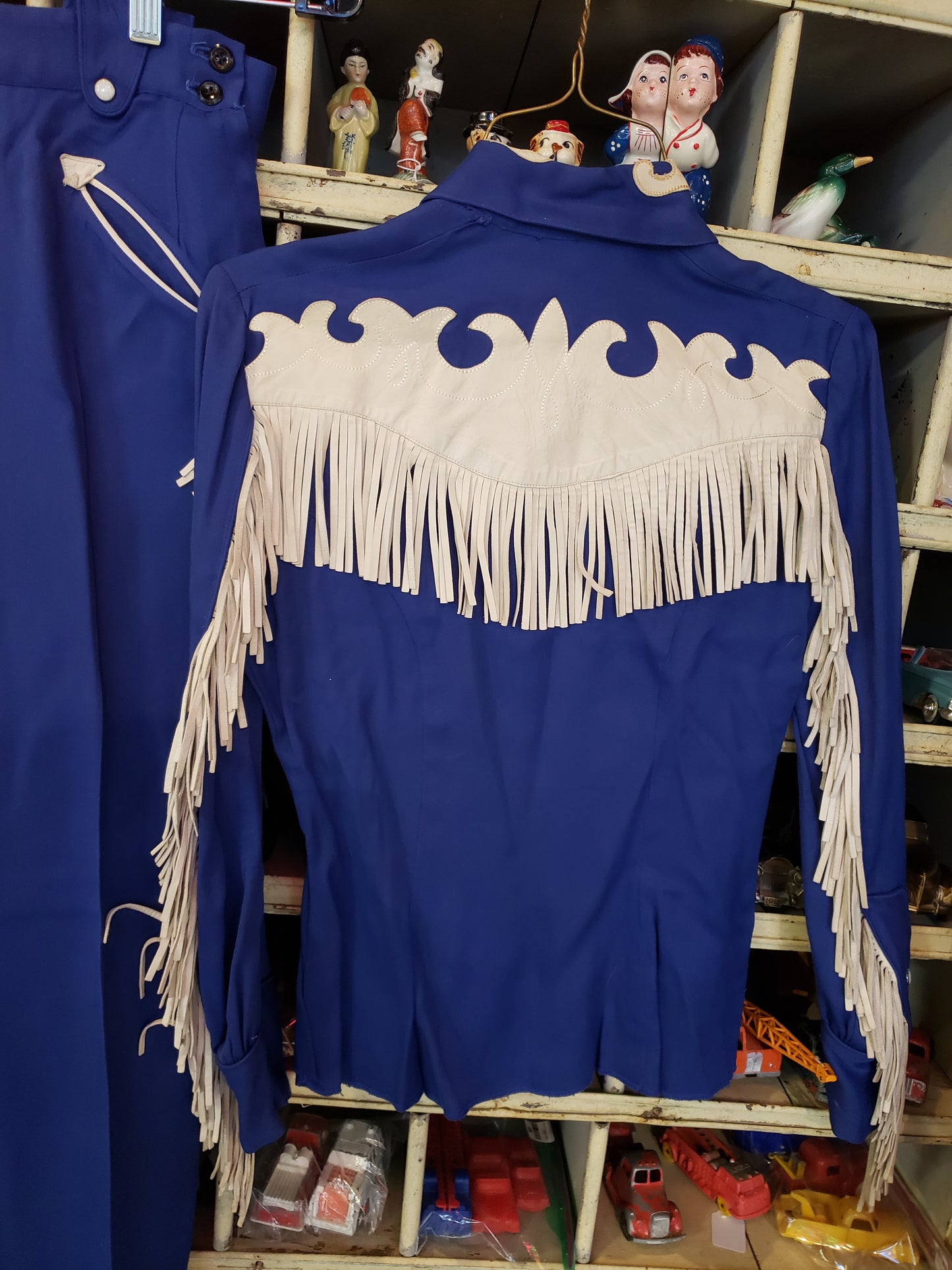 Ranch Maid Women's Blue White Suit vintage