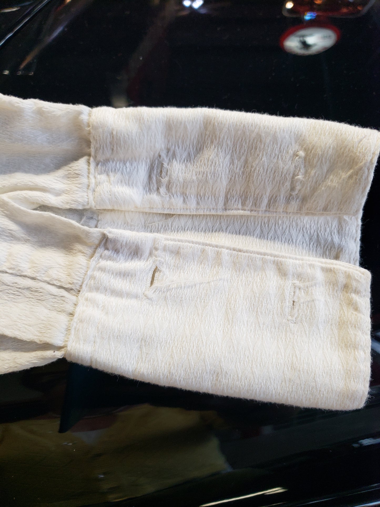 Women's White Panhandle Slim Vintage Shirt Small