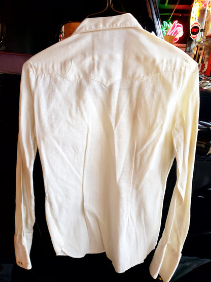 Women's White Panhandle Slim Vintage Shirt Small