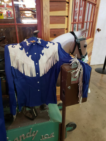 Ranch Maid Women's Blue White Suit vintage