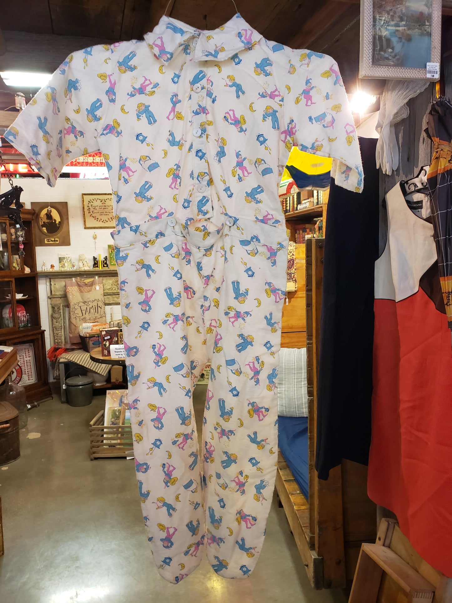 Flannel toddler sized footie pajamas (VINTAGE)